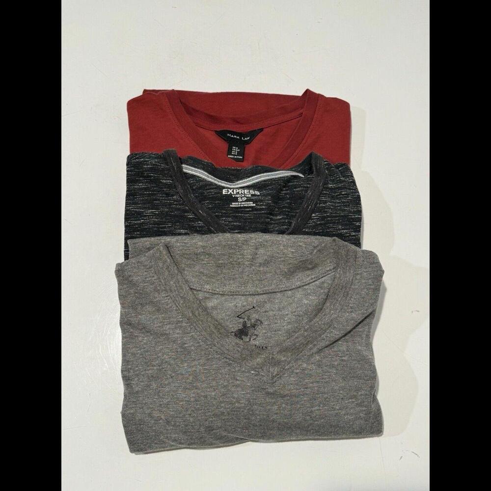 Mens Bundle T-Shirts Size Small Multicolor - Multi Brands Shorts Sleeve V-Neck